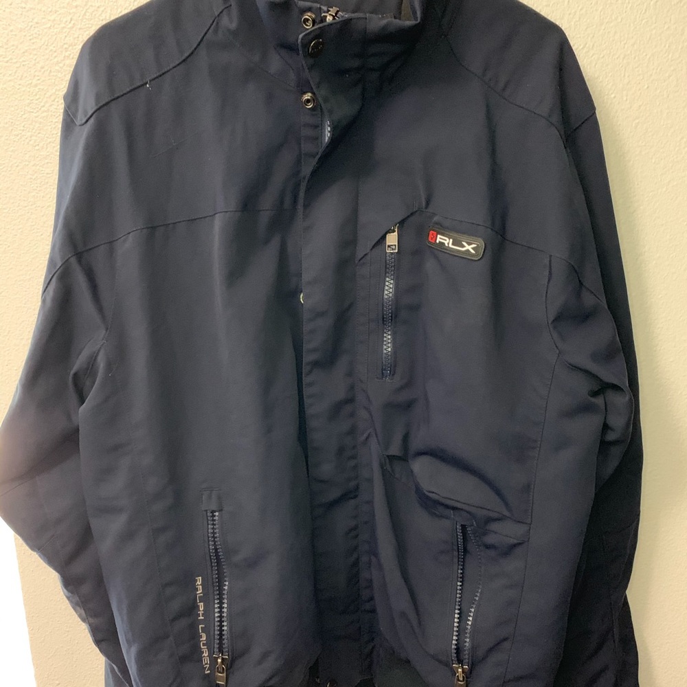 RALPH LAUREN RLX POLO MENS XL NAVY BLUE JACKET